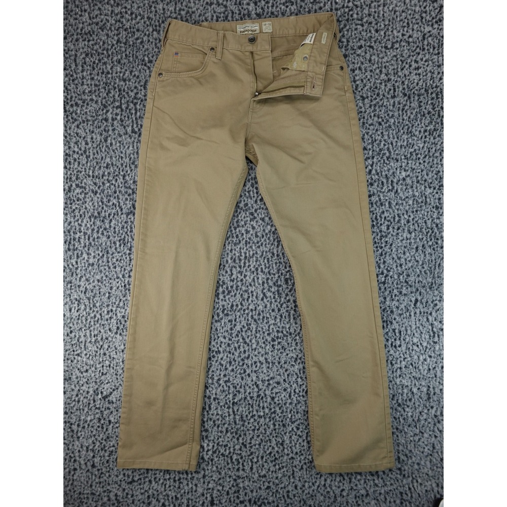 Patagonia Straight Leg Pants Mens 30x32 Tan Organic Cotton Blend 5-Pocket
